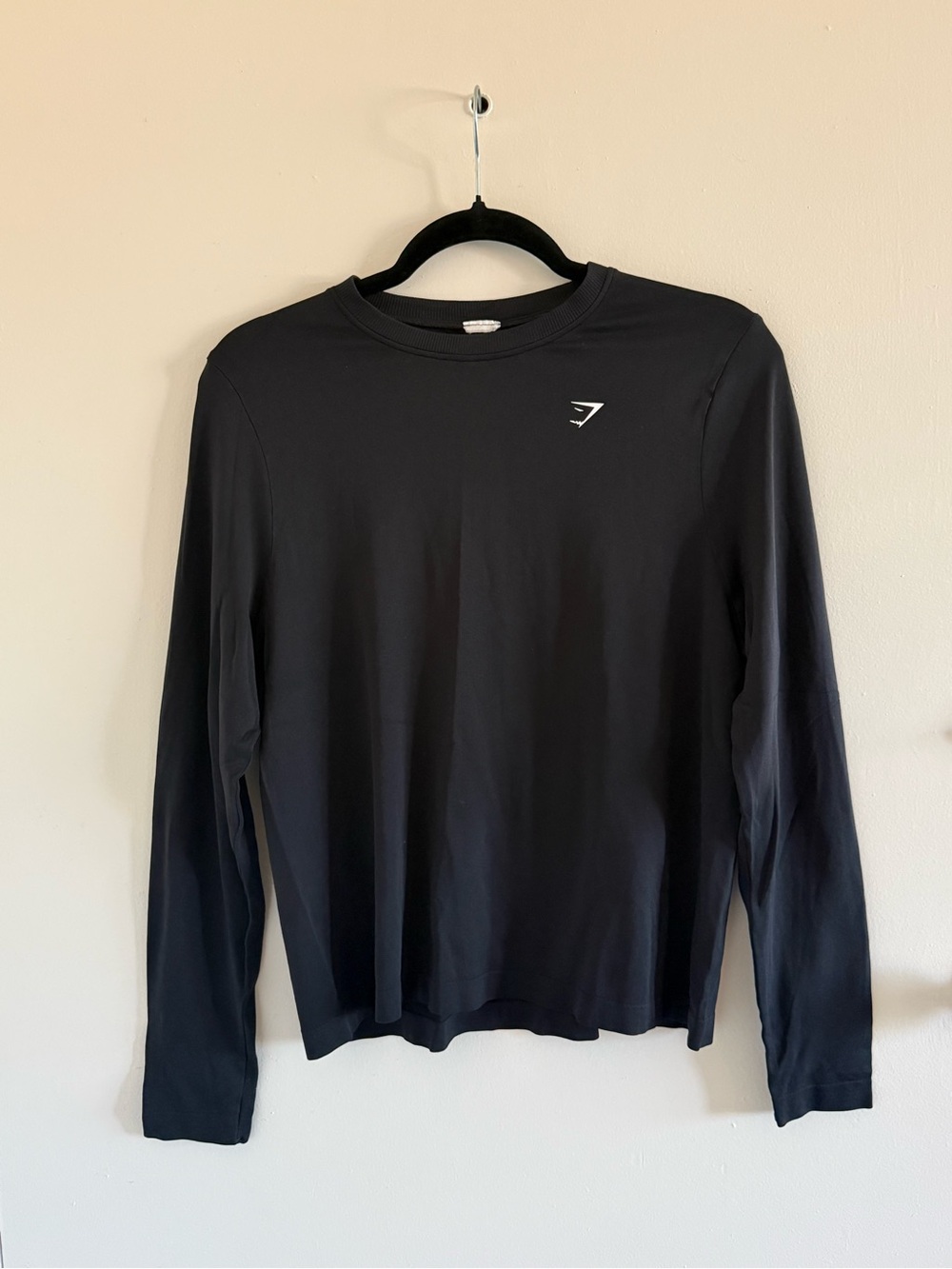 Gymshark Long Sleeve Crew Tee - Black